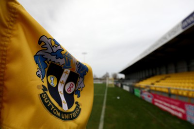 010124 - Sutton United v Newport County - Sky Bet League 2 - A general view of Gander Green Lane