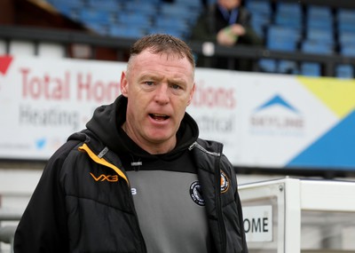 010124 - Sutton United v Newport County - Sky Bet League 2 - Newport manager Graham Coughlan 