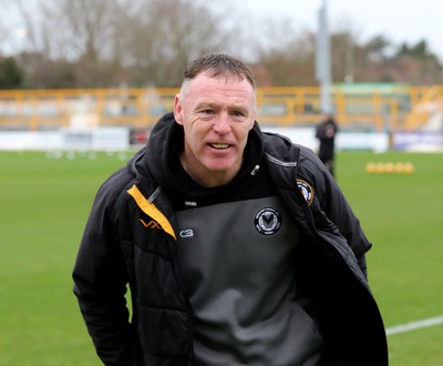 010124 - Sutton United v Newport County - Sky Bet League 2 - Newport manager Graham Coughlan  