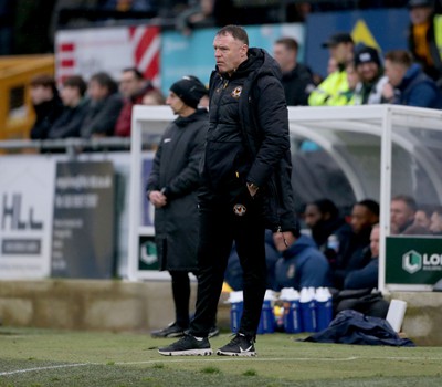 010124 - Sutton United v Newport County - Sky Bet League 2 - Newport manager Graham Coughlan 