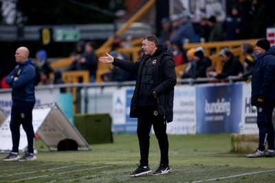 010124 - Sutton United v Newport County - Sky Bet League 2 - Newport manager Graham Coughlan 