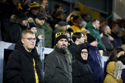 010124 - Sutton United v Newport County - Sky Bet League 2 - Newport fans