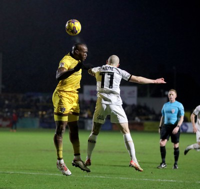 010124 - Sutton United v Newport County - Sky Bet League 2 - Newport's James Waite