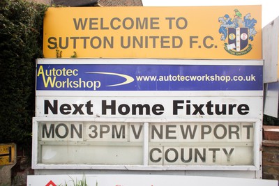 Sutton United v Newport County 180422