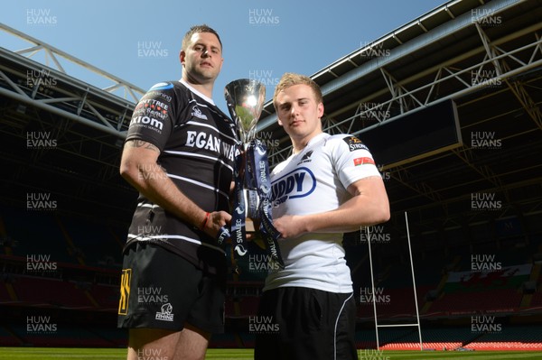 020513 - SWALEC Finals Day Photocall -Chris Dicomidis of Pontypridd and Luc Jones of Neath who will play each other in the SWALEC Cup Final on Saturday 