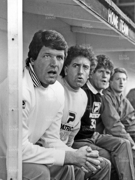 24.09.83 - Swansea City v Cambridge. Swansea manager John Toshack. 