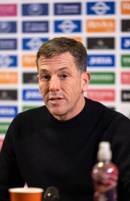 050124 - Picture shows Swansea City Chairman Andy Coleman during a press conference with new manager Luke Williams