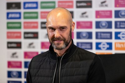 050124 - Picture shows New Swansea City Manager Luke Williams during a press conference with club chairman Andy Coleman