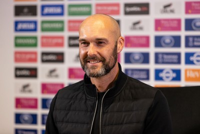 050124 - Picture shows New Swansea City Manager Luke Williams during a press conference with club chairman Andy Coleman