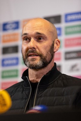 050124 - Picture shows New Swansea City Manager Luke Williams during a press conference with club chairman Andy Coleman