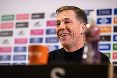 050124 - Picture shows Swansea City Chairman Andy Coleman during a press conference with new manager Luke Williams