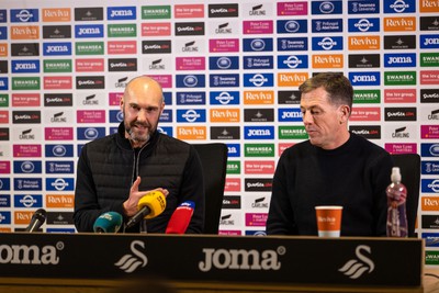 050124 - Picture shows Swansea City’s new Manager Luke Williams during a press conference with Club Chairman Andy Coleman