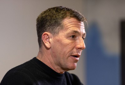 050124 - Picture shows Swansea City Chairman Andy Coleman during a press conference with new manager Luke Williams