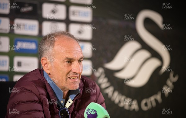 110816 - Swansea City Press Conference - Swansea manager Francesco Guidolin during press conference ahead of the first game of the new Premier League season against Burnley