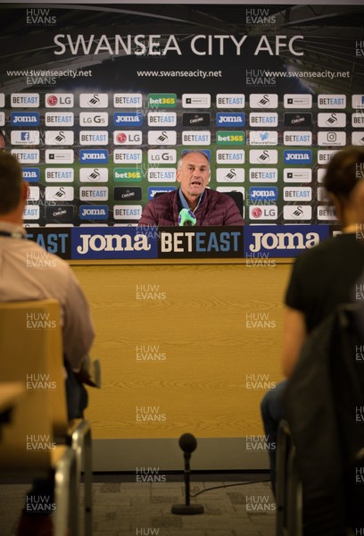 110816 - Swansea City Press Conference - Swansea manager Francesco Guidolin during press conference ahead of the first game of the new Premier League season against Burnley