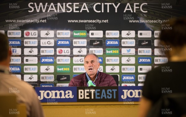 110816 - Swansea City Press Conference - Swansea manager Francesco Guidolin during press conference ahead of the first game of the new Premier League season against Burnley