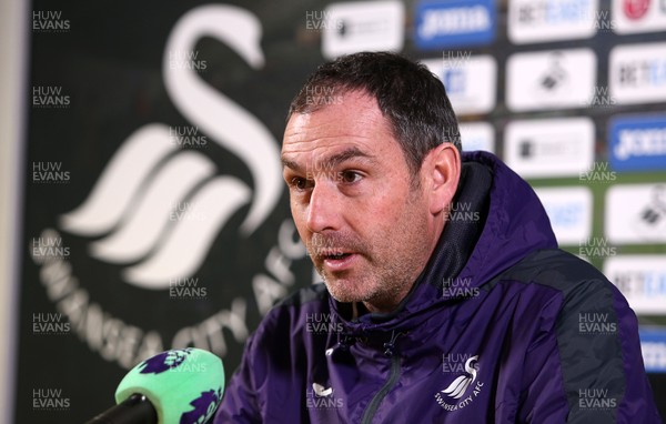 190117 - Swansea City Press Conference - Manager Paul Clement talks to the media by Chris Fairweather/Huw Evans Agen