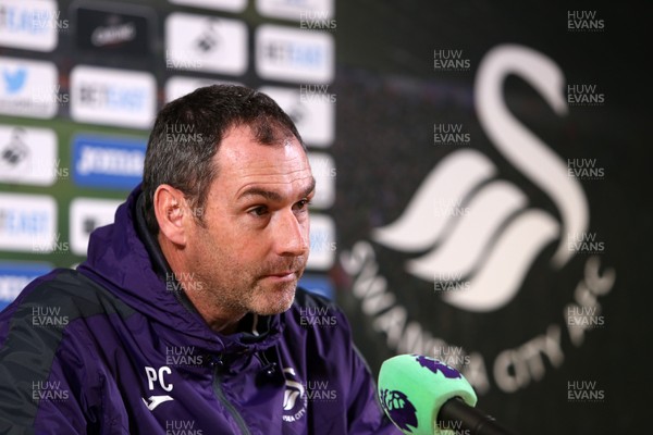 190117 - Swansea City Press Conference - Manager Paul Clement talks to the media by Chris Fairweather/Huw Evans Agen