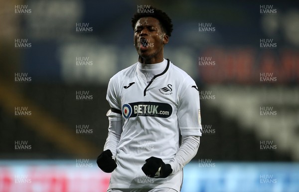 051218 - Swansea City U21s v Bristol Rovers - Checkatrade Trophy Round 2 - A frustrated Jordon Garrick of Swansea City after missing a chance at goal