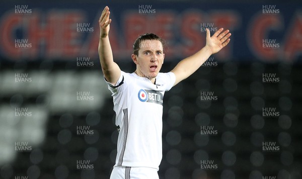 051218 - Swansea City U21s v Bristol Rovers - Checkatrade Trophy Round 2 - A frustrated Aaron Lewis of Swansea City