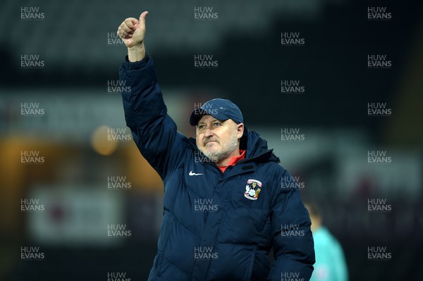 240117 - Swansea City Under 21s v Coventry - Checkatrade Trophy - Coventry manager Russell Slade