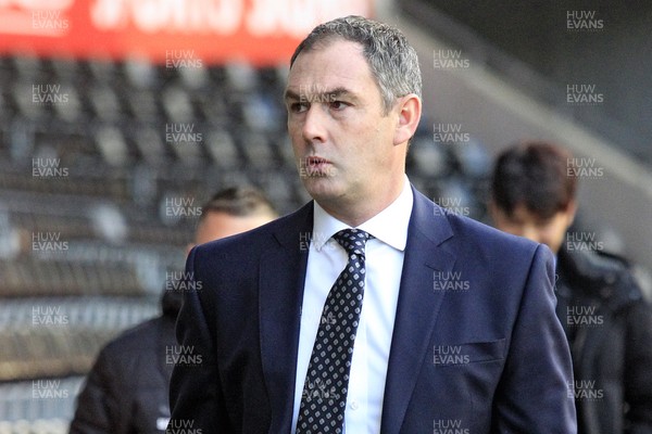 251117 - Swansea City v AFC Bournemouth, Premier League - Swansea City Manager Paul Clement arrives before the match