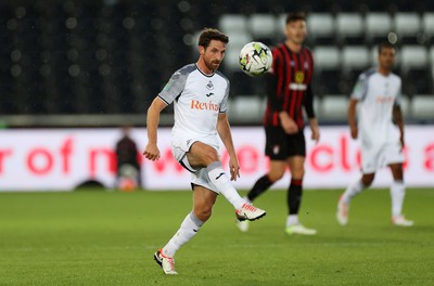 290823 - Swansea City v AFC Bournemouth - Carabao Cup - Joe Allen of Swansea 