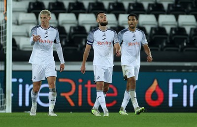 290823 - Swansea City v AFC Bournemouth - Carabao Cup - Dejected Matt Grimes of Swansea 