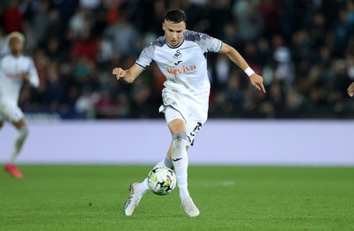 290823 - Swansea City v AFC Bournemouth - Carabao Cup - Mykola Kukharevych of Swansea 