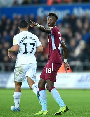 261218 - Swansea City v Aston Villa - SkyBet Championship - Tammy Abraham of Aston Villa