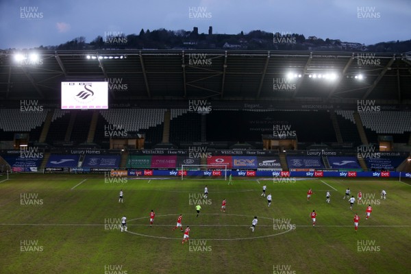 191220 - Swansea City v Barnsley - SkyBet Championship - General View during the game