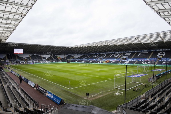 040223 - Swansea City v Birmingham City - Sky Bet Championship - A general view of the Swanseacom Stadium ahead of the match