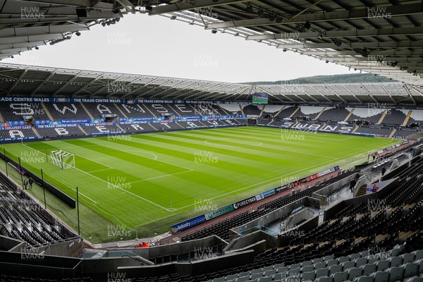 050823 - Swansea City v Birmingham City - Sky Bet Championship - General view inside the Swanseacom Stadium before todays match