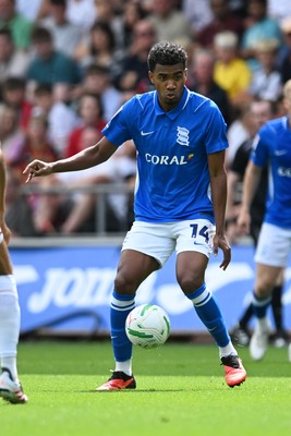 080826 - Swansea City v Birmingham City - Carabao Cup First Round - Jhon Solis of Birmingham City