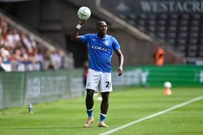 080826 - Swansea City v Birmingham City - Carabao Cup First Round - Bright Osayi-Samuel of Birmingham City