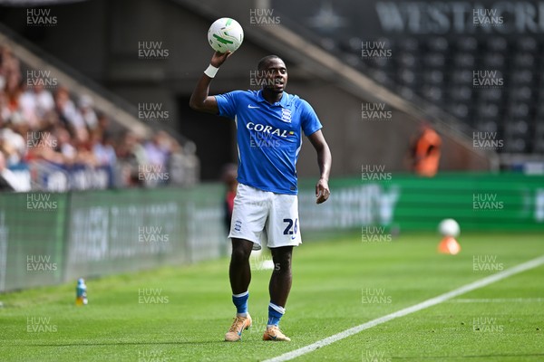 080826 - Swansea City v Birmingham City - Carabao Cup First Round - Bright Osayi-Samuel of Birmingham City