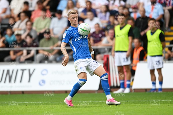 080826 - Swansea City v Birmingham City - Carabao Cup First Round - Jay Stansfield of Birmingham City