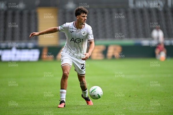 080826 - Swansea City v Birmingham City - Carabao Cup First Round - Filip Lissah of Swansea City