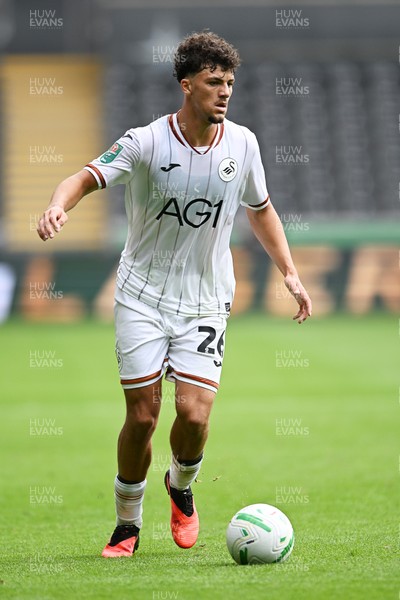 080826 - Swansea City v Birmingham City - Carabao Cup First Round - Filip Lissah of Swansea City