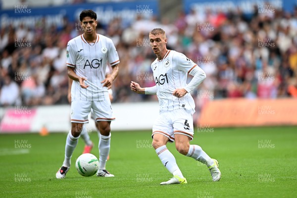 080826 - Swansea City v Birmingham City - Carabao Cup First Round - Jay Fulton of Swansea City