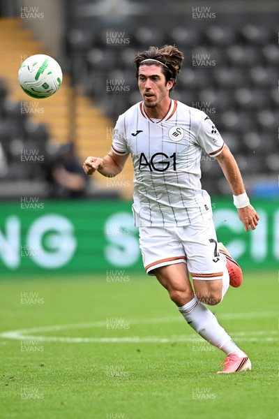 080826 - Swansea City v Birmingham City - Carabao Cup First Round - Josh Key of Swansea City