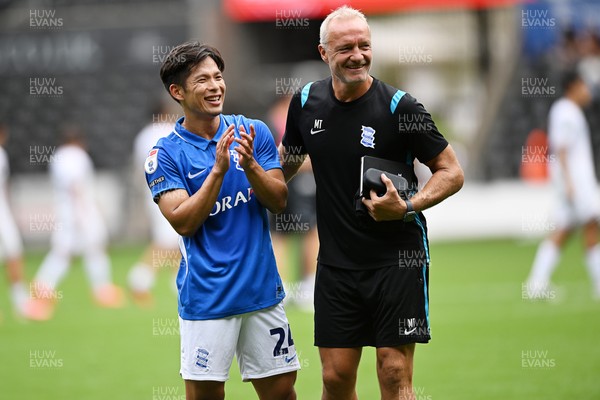 080826 - Swansea City v Birmingham City - Carabao Cup First Round - Tomoki Iwata of Birmingham City at full time