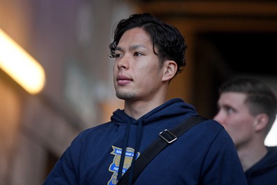 170126 - Swansea City v Birmingham City - Sky Bet Championship - Kyogo Furuhashi of Birmingham arrives at the stadium