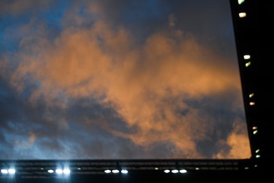 170126 - Swansea City v Birmingham City - Sky Bet Championship - The sun sets over the stadium