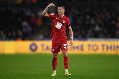 170126 - Swansea City v Birmingham City - Sky Bet Championship - Kai Wagner of Birmingham