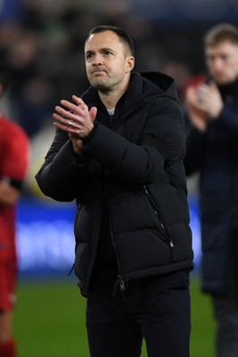 170126 - Swansea City v Birmingham City - Sky Bet Championship - Chris Davies, Birmingham Manager at full time