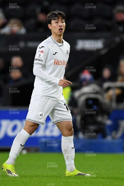 170126 - Swansea City v Birmingham City - Sky Bet Championship - Eom Ji-Sung of Swansea City
