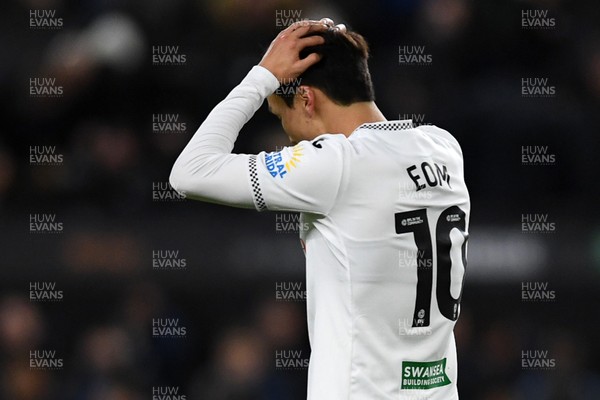170126 - Swansea City v Birmingham City - Sky Bet Championship - Eom Ji-Sung of Swansea City
