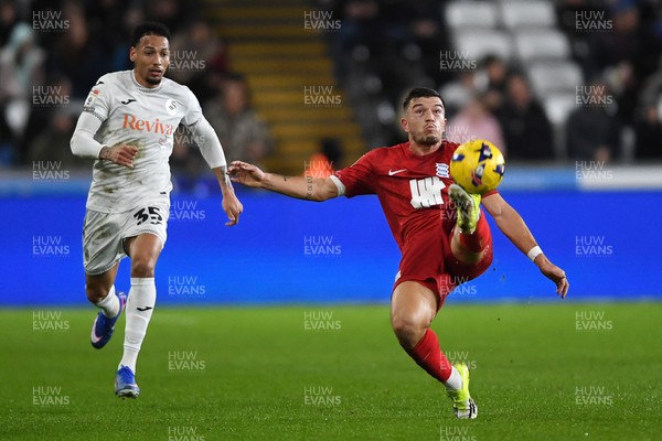 170126 - Swansea City v Birmingham City - Sky Bet Championship - Kai Wagner of Birmingham