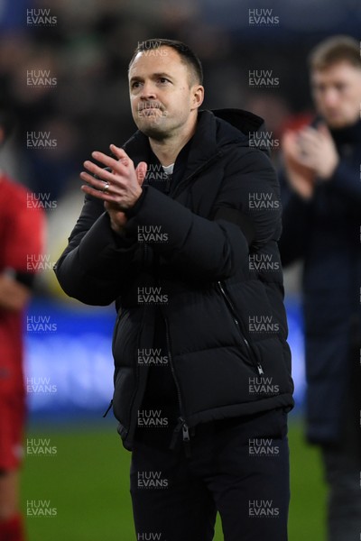 170126 - Swansea City v Birmingham City - Sky Bet Championship - Chris Davies, Birmingham Manager at full time